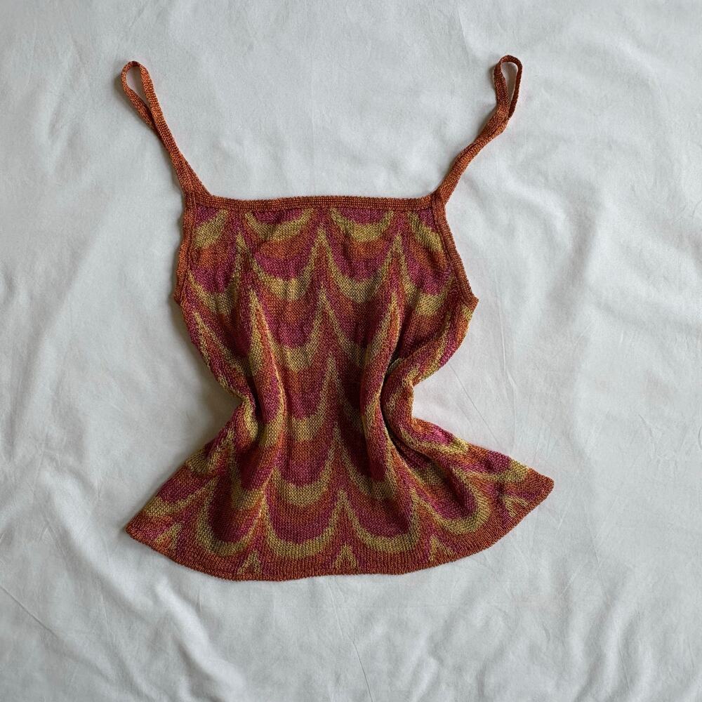 Y2K MNG Mango Knit Cami Top - Size S